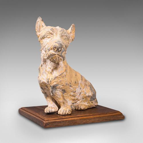 Antique Decorative Scottish Terrier, British, Ornamental Scottie Dog, Edwardian (1 of 12)