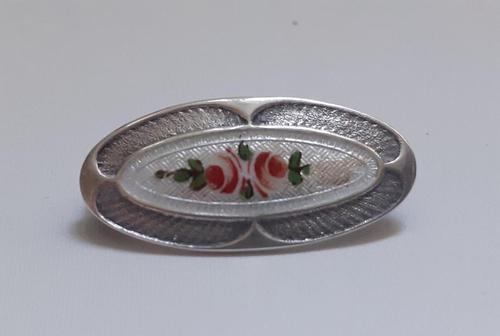 Pretty Deco Silver and Guilloche Enamel Brooch by Charles Horner 1920 (1 of 4) Pretty Deco Silver and Guilloche Enamel Brooch by Charles Horner 1920 (1 of 4)