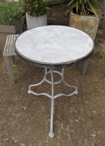French Iron & Marble Bistro Table Mid 19th Century (1 of 12) French Iron & Marble Bistro Table Mid 19th Century (1 of 12)