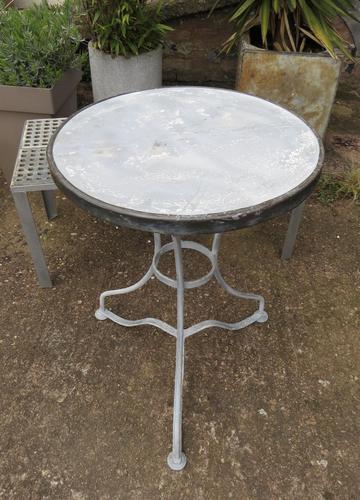 French Iron & Marble Bistro Table Mid 19th Century (1 of 12)