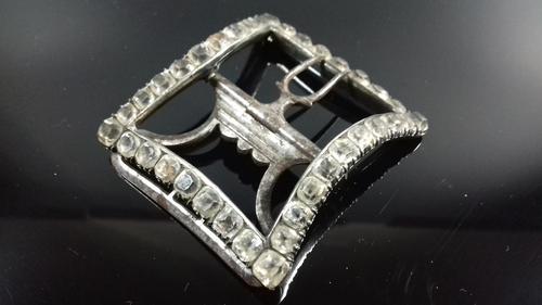 Antique Georgian Silver Dot Paste Large Shoe Buckle (1 of 12) Antique Georgian Silver Dot Paste Large Shoe Buckle (1 of 12)