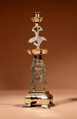 Decorative Chinese Brass Dragon Candlestick c.1900 (1 of 8) Decorative Chinese Brass Dragon Candlestick c.1900 (1 of 8)