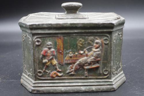 Attractive Victorian Period Octagonal Lead Tobacco Box (1 of 4) Attractive Victorian Period Octagonal Lead Tobacco Box (1 of 4)
