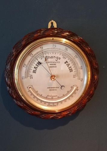 Antique Barker of Kensington Marine Barometer (1 of 8)