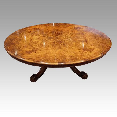 Victorian Large Walnut Coffee Table (1 of 10)