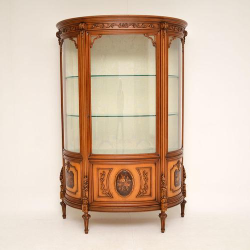 Antique Italian Walnut Display Cabinet (1 of 11)