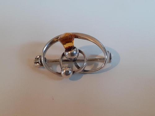 Stunning Edwardian Silver & Citrine Thistle Brooch by Charles Horner (1 of 4) Stunning Edwardian Silver & Citrine Thistle Brooch by Charles Horner (1 of 4)