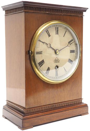 Superb Timepiece Mantle Clock -  Antique 8 Day Mahogany Dent Of London Carriage Mantel Clock (1 of 9)