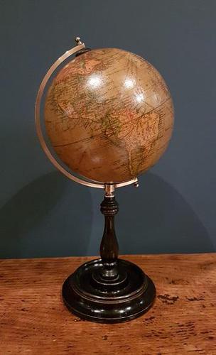 Antique 6" Papier Mache Terrestrial Globe (1 of 7) Antique 6" Papier Mache Terrestrial Globe (1 of 7)