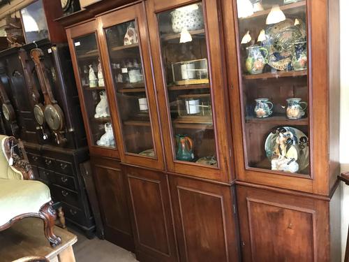 4 Door Mahogany Library Bookcase (1 of 10)