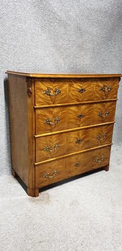 Biedermeier Satin Birch Chest of Drawers (1 of 6)