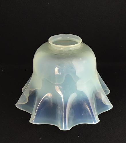 Large Victorian Vaseline Glass Lamp / Oil Lamp Shade (1 of 4) Large Victorian Vaseline Glass Lamp / Oil Lamp Shade (1 of 4)