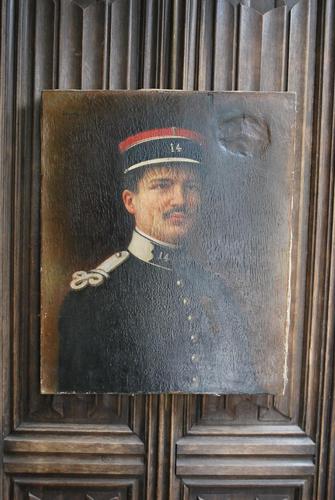 Oil Painting of a WW1 French Officer in Uniform (1 of 6)