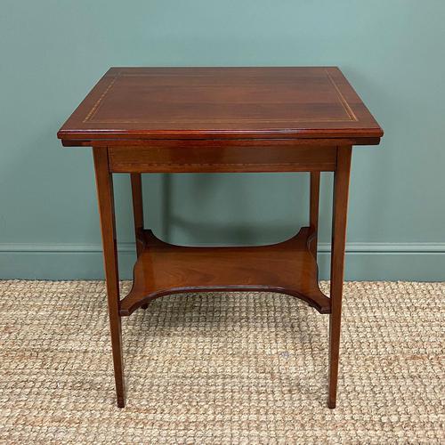 High Quality Edwardian Inlaid Antique Card Table (1 of 6) High Quality Edwardian Inlaid Antique Card Table (1 of 6)