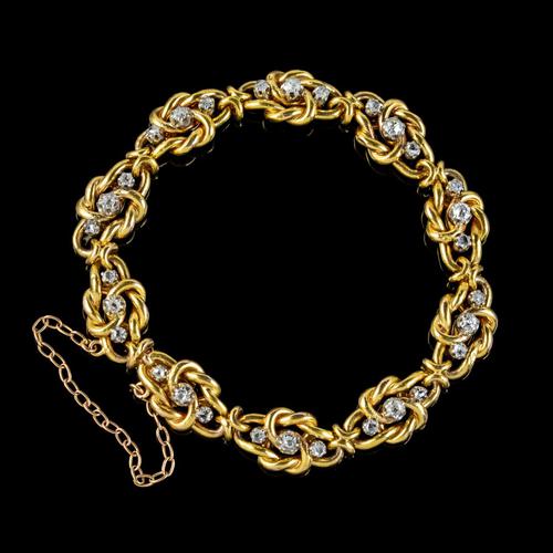 Antique French Diamond Bracelet 18ct Gold 2.20ct Of Diamond c.1900 (1 of 6) Antique French Diamond Bracelet 18ct Gold 2.20ct Of Diamond c.1900 (1 of 6)