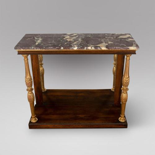 A Regency Console Table with Marble Top (1 of 4) A Regency Console Table with Marble Top (1 of 4)