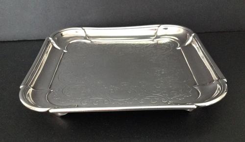 Antique George 1st Silver Salver - 1724 (1 of 5) Antique George 1st Silver Salver - 1724 (1 of 5)