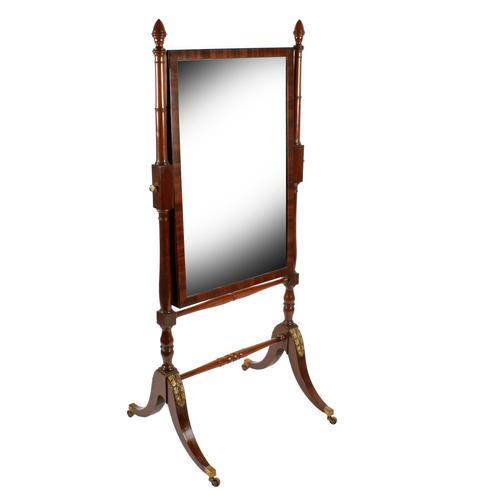 Fine Georgian Mahogany Cheval Mirror (1 of 8) Fine Georgian Mahogany Cheval Mirror (1 of 8)