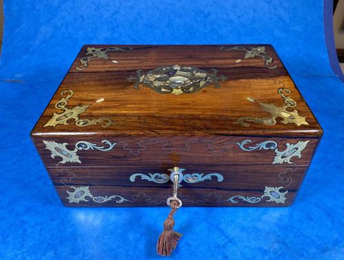 Victorian Jewellery Box with Mother of Pearl Inlay (1 of 13)