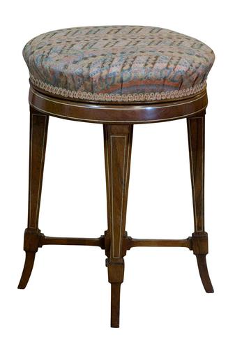 A Sheraton Revival Circular Adjustable Piano Stool (1 of 6) A Sheraton Revival Circular Adjustable Piano Stool (1 of 6)