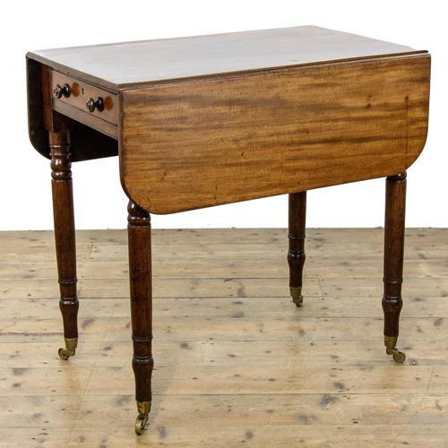 Small Antique Mahogany Pembroke Table (1 of 11)