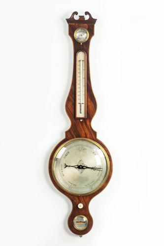 19th Century Mahogany Wheel Barometer by Harris of Holborn (1 of 3) 19th Century Mahogany Wheel Barometer by Harris of Holborn (1 of 3)