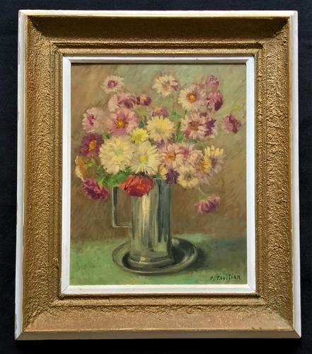 Lovely Original Early 20thc French Impressionist Still Life Floral Oil Painting (1 of 12) Lovely Original Early 20thc French Impressionist Still Life Floral Oil Painting (1 of 12)