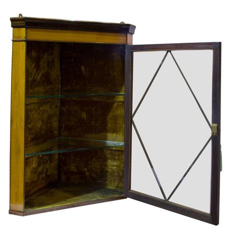 Fine Quality Edwardian Glazed Satinwood Corner Cabinet (1 of 5) Fine Quality Edwardian Glazed Satinwood Corner Cabinet (1 of 5)
