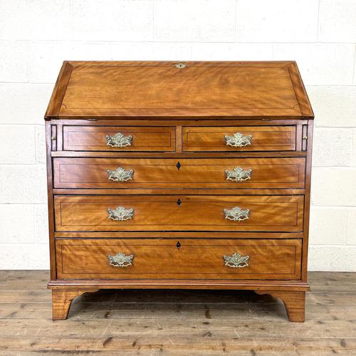 Antique Satin Birch Bureau (1 of 12)