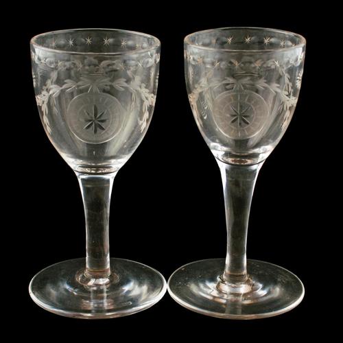 Pair of Regency Liqueur Glasses (1 of 8) Pair of Regency Liqueur Glasses (1 of 8)