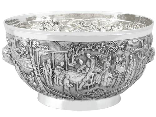 Chinese Export Silver Bowl - Antique Circa 1900 by Luen Wo (1 of 15) Chinese Export Silver Bowl - Antique Circa 1900 by Luen Wo (1 of 15)