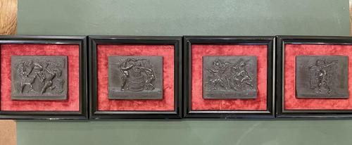 Interesting Set of Twelve Welsh Slate Hand-Carved Plaques (1 of 17) Interesting Set of Twelve Welsh Slate Hand-Carved Plaques (1 of 17)