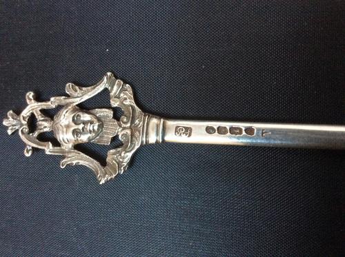 Solid Silver Early Victorian Poultry Skewer (1 of 4)