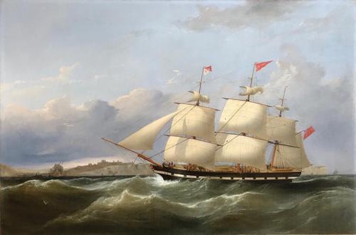 Oil Painting 'the Acadia off Dover' Samuel Walters 1811 - 1882 (1 of 6) Oil Painting 'the Acadia off Dover' Samuel Walters 1811 - 1882 (1 of 6)