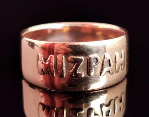 Antique Victorian Mizpah Ring, 9ct Rose Gold (1 of 11)