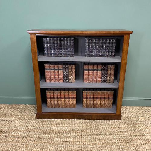 Victorian Mahogany Antique Open Bookcase (1 of 5)