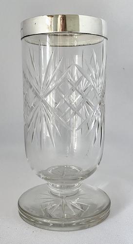 Superb Quality Silver Mounted Celery Vase. London 1921 (1 of 6) Superb Quality Silver Mounted Celery Vase. London 1921 (1 of 6)