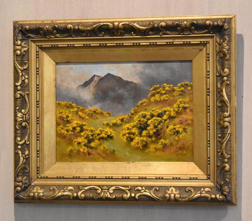 Oil Painting of Mount Snowdon by Alfred Oliver (1 of 8)