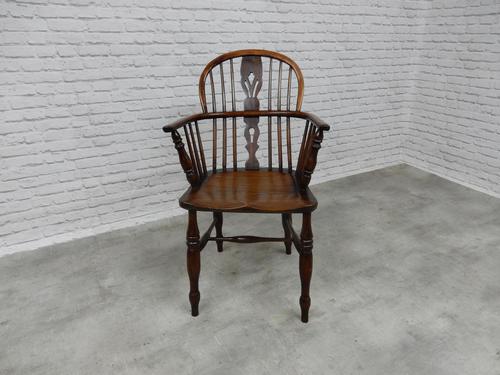 19th Century Windsor Lowback Armchair (1 of 7)