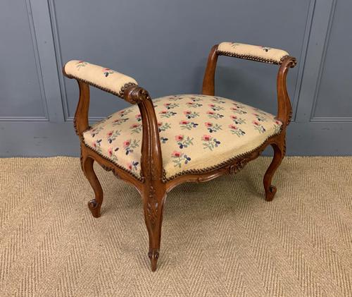 French Walnut Stool / Bench (1 of 8)