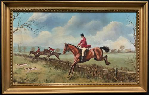 'The Fox Hunt' Original Vintage Country Sporting Pursuit Oil on Canvas Painting (1 of 17) 'The Fox Hunt' Original Vintage Country Sporting Pursuit Oil on Canvas Painting (1 of 17)