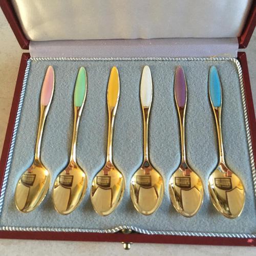 Danish Sterling Silver Mocha/Coffee spoons. 1960s (1 of 4) Danish Sterling Silver Mocha/Coffee spoons. 1960s (1 of 4)