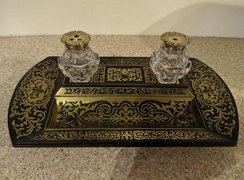 Silver-Mounted ‘Boulle-Work’ Desk Stand (1 of 4) Silver-Mounted ‘Boulle-Work’ Desk Stand (1 of 4)