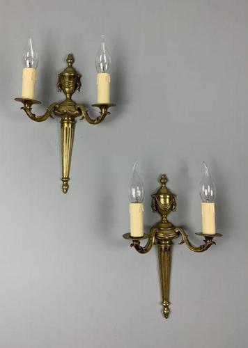 Pair of 1920s French Wall Lights, Rewired (1 of 8) Pair of 1920s French Wall Lights, Rewired (1 of 8)