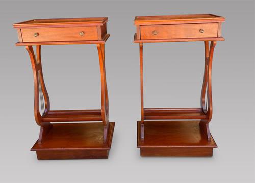 A Pair of European Bedside Tables (1 of 3) A Pair of European Bedside Tables (1 of 3)
