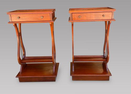 A Pair of European Bedside Tables (1 of 3)