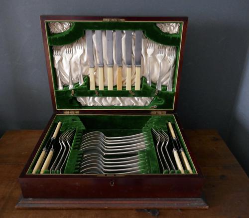 Edwardian Mahogany Cutlery Canteen, James Deakin (1 of 9) Edwardian Mahogany Cutlery Canteen, James Deakin (1 of 9)