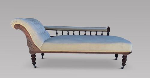 19th Century Mahogany Chaise Longue (1 of 3)