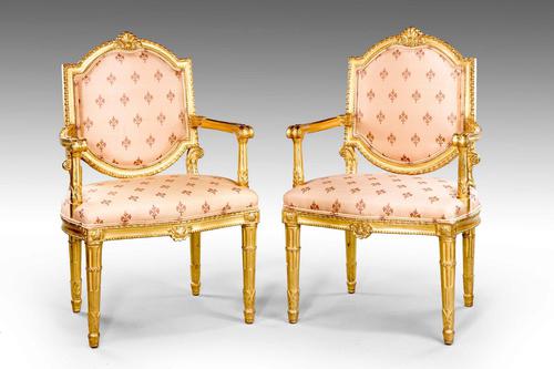 Pair of Italian 19th Century Elbow Chairs (1 of 10) Pair of Italian 19th Century Elbow Chairs (1 of 10)