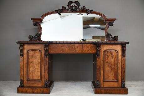 Victorian Mahogany Twin Pedestal Sideboard (1 of 12)